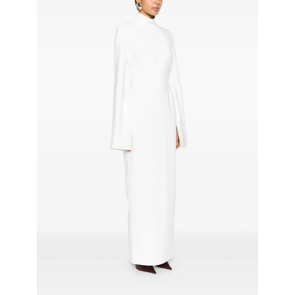 Streamlined Off-white Maxi Dress