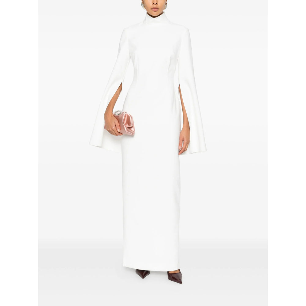 Streamlined Off-white Maxi Dress