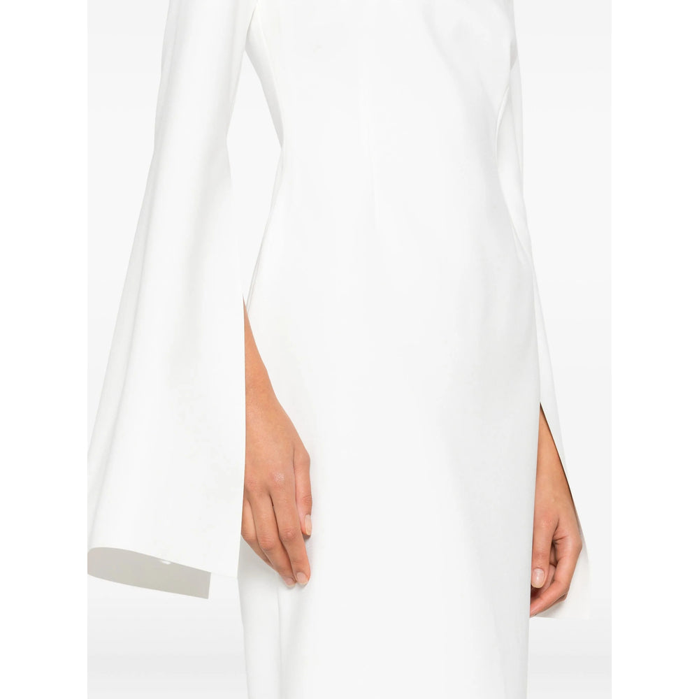 Streamlined Off-white Maxi Dress