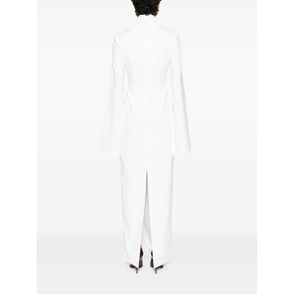 Streamlined Off-white Maxi Dress