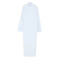 Blue High-neck Zip Closure Top