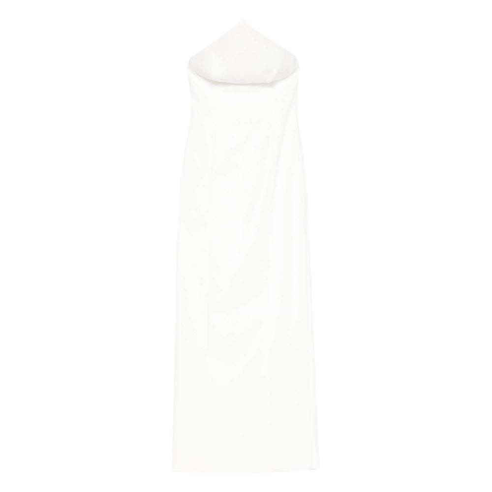 Silk Cream Column Gown