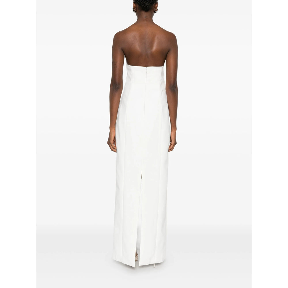 Silk Cream Column Gown