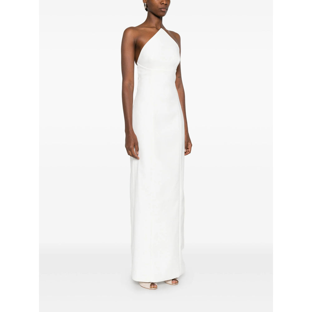 Silk Cream Column Gown