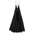Discreet V-neck A-line Skirt