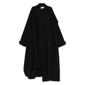 Asymmetrical Button Front Coat