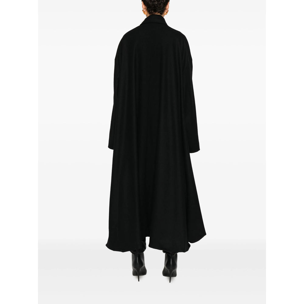 Asymmetrical Button Front Coat