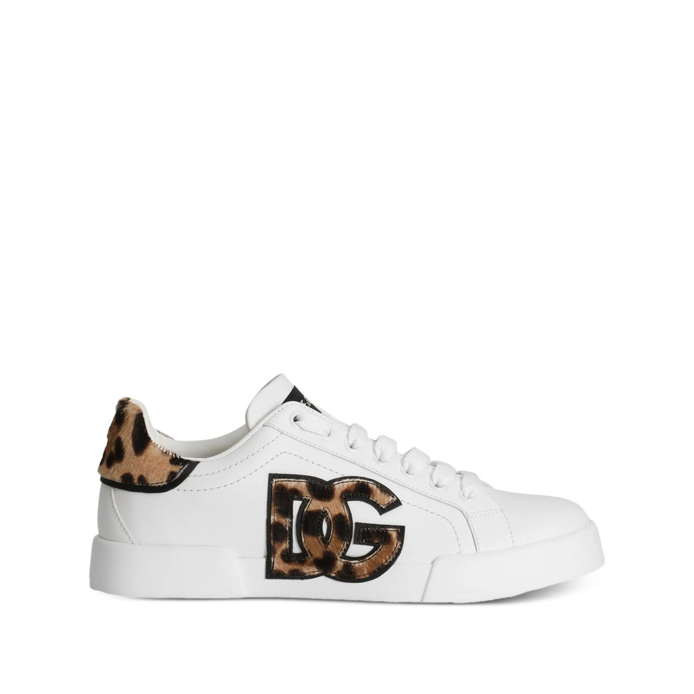 Leopard Print Calfskin Lace-up