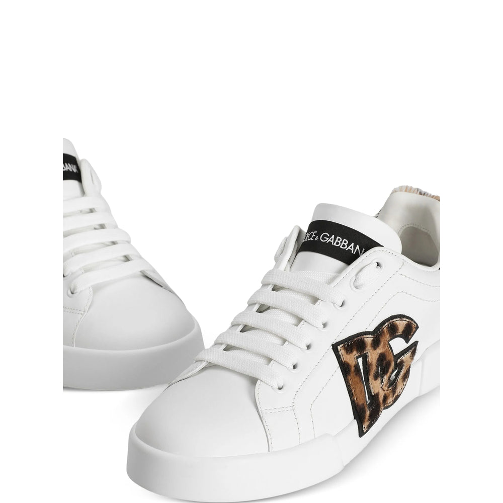 Leopard Print Calfskin Lace-up