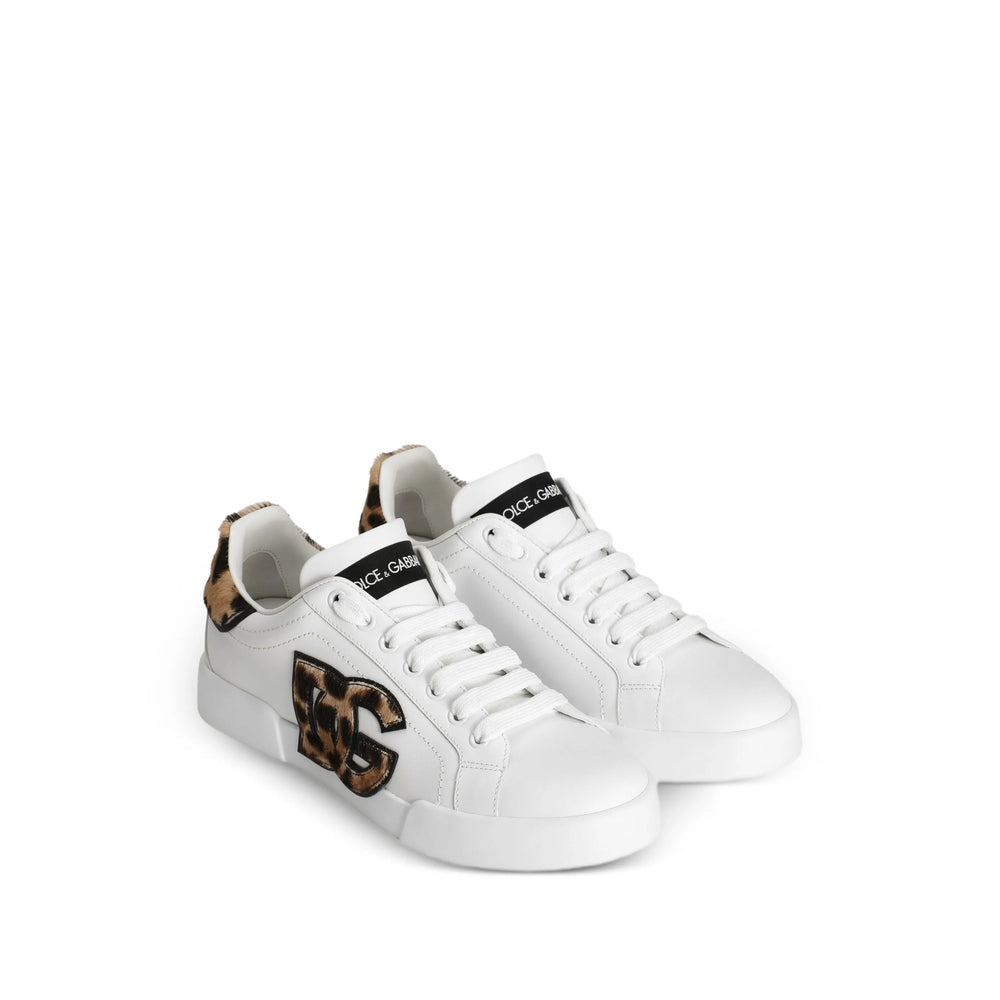 Leopard Print Calfskin Lace-up