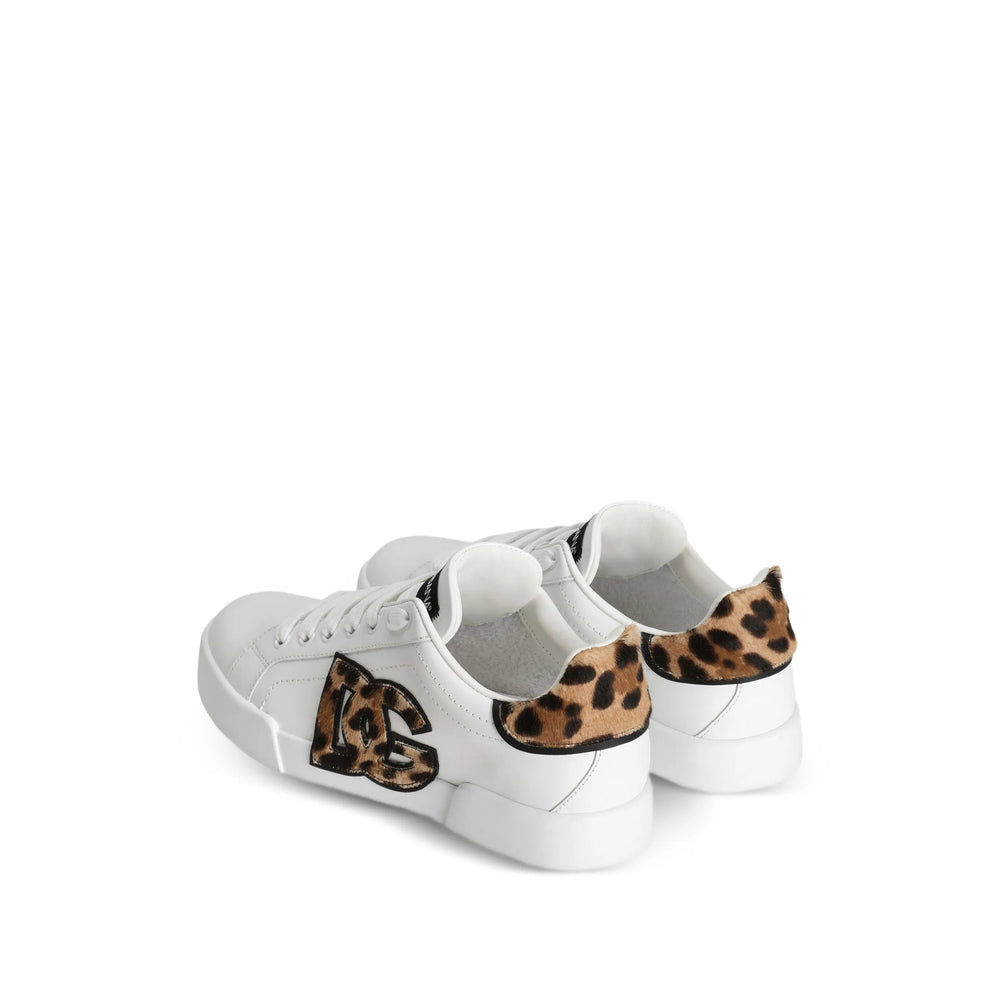 Leopard Print Calfskin Lace-up