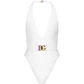 Gold Accent V-neck Swimdress