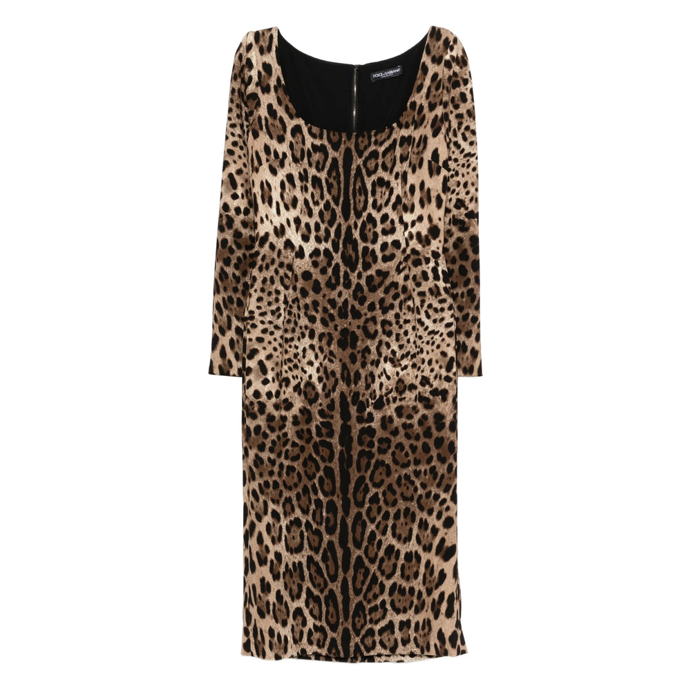 Brown Leopard Zip Top