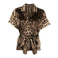 Leopard Silk Camp Collar