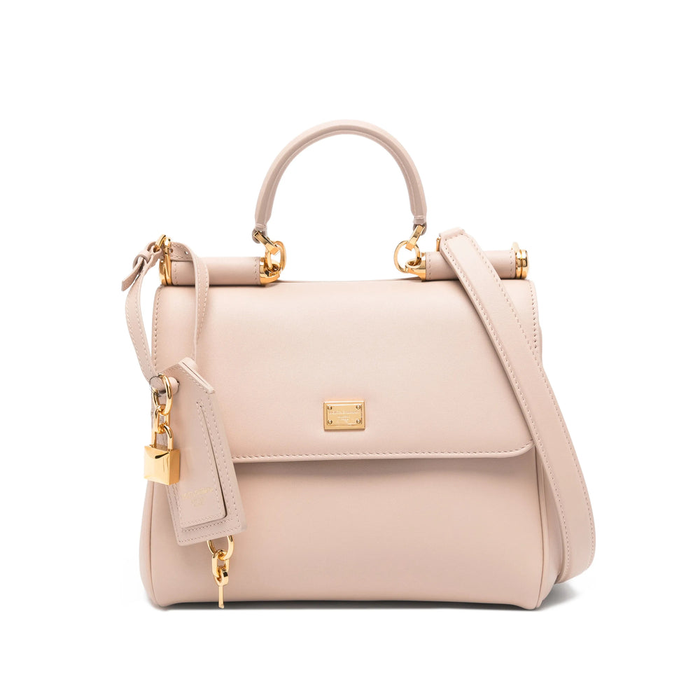 Light Pink Calf Leather Satchel