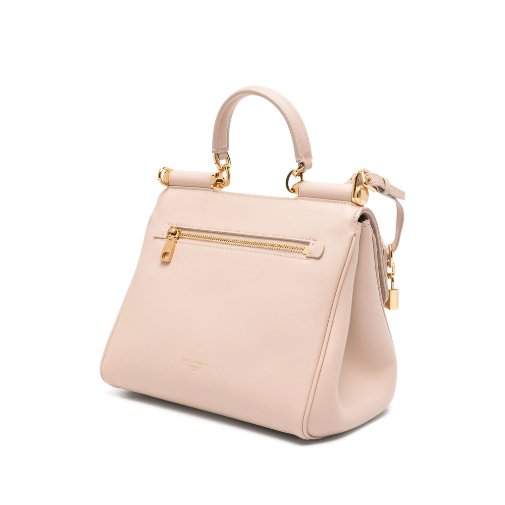 Light Pink Calf Leather Satchel