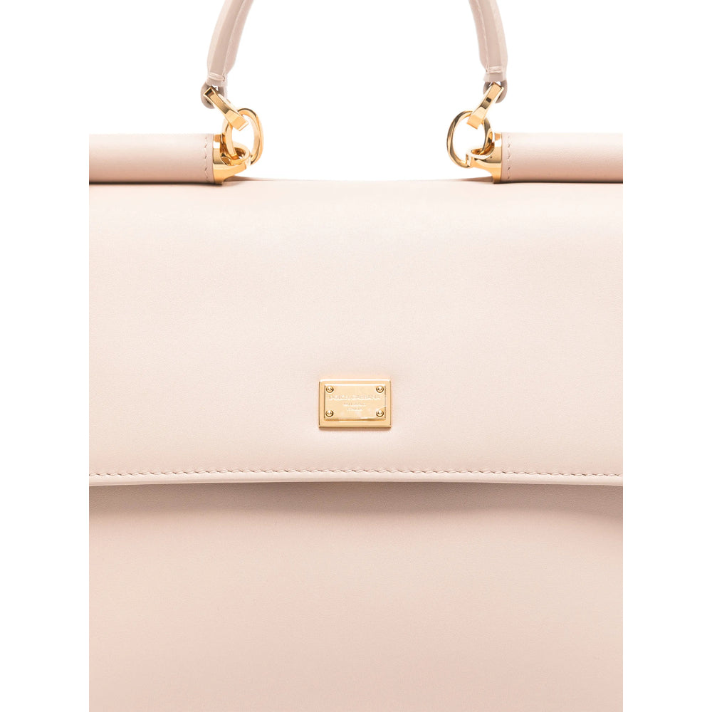Light Pink Calf Leather Satchel