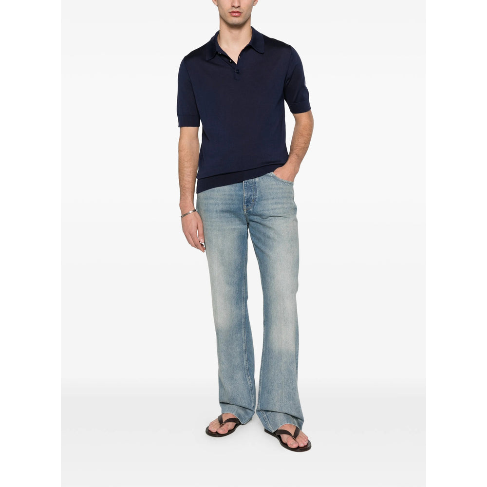 Crisp Dark Blue Classic Shirt