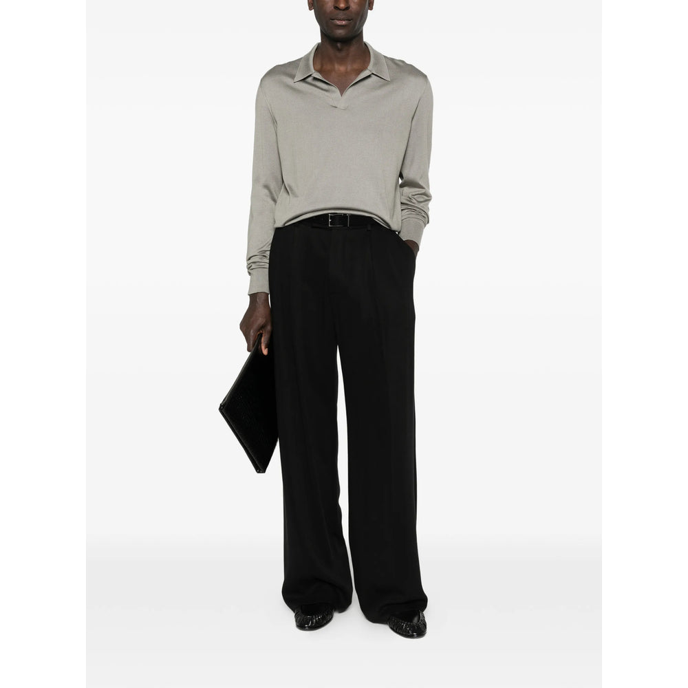 Silk Viscose Crew Sweater