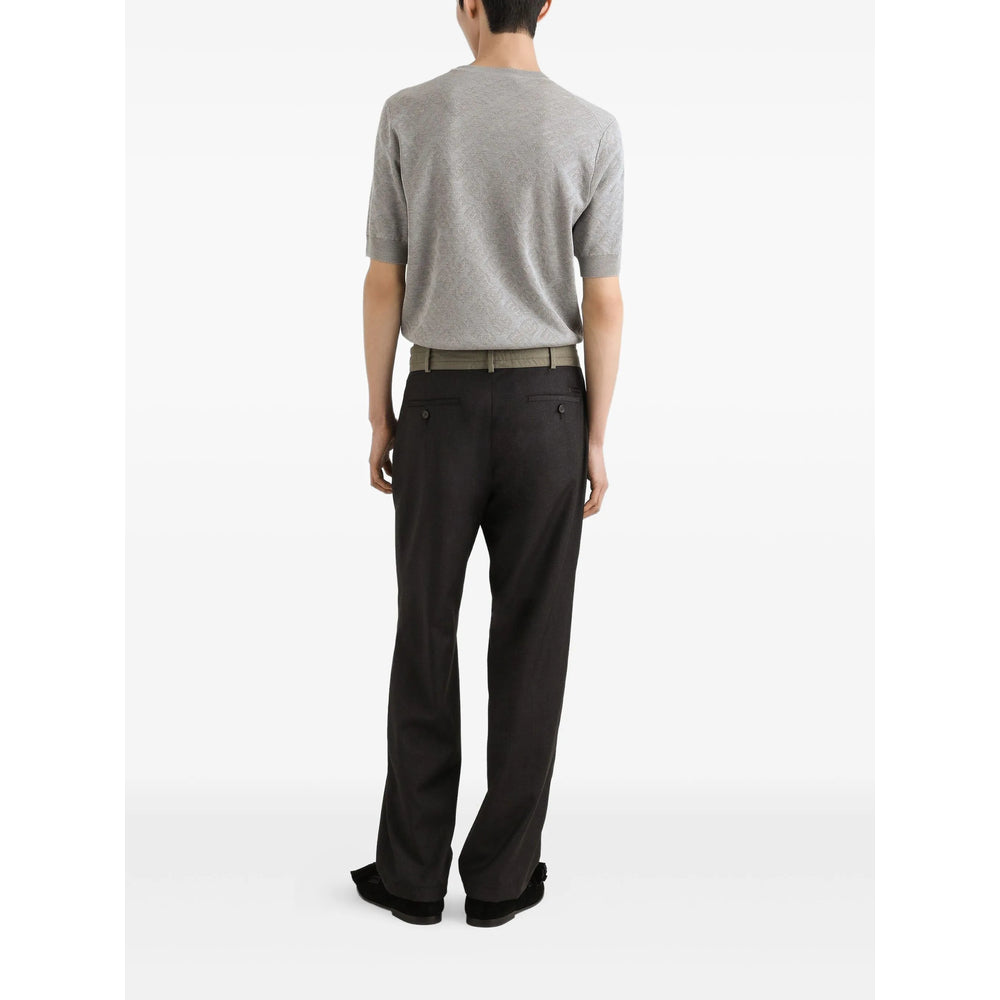 Silk Knit Top With Texture