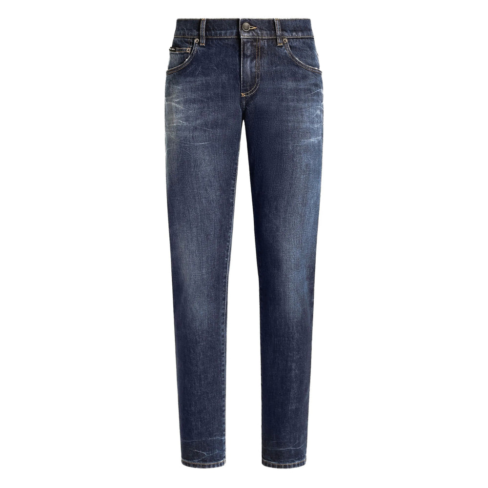 Navy Blue Classic Fit Jeans