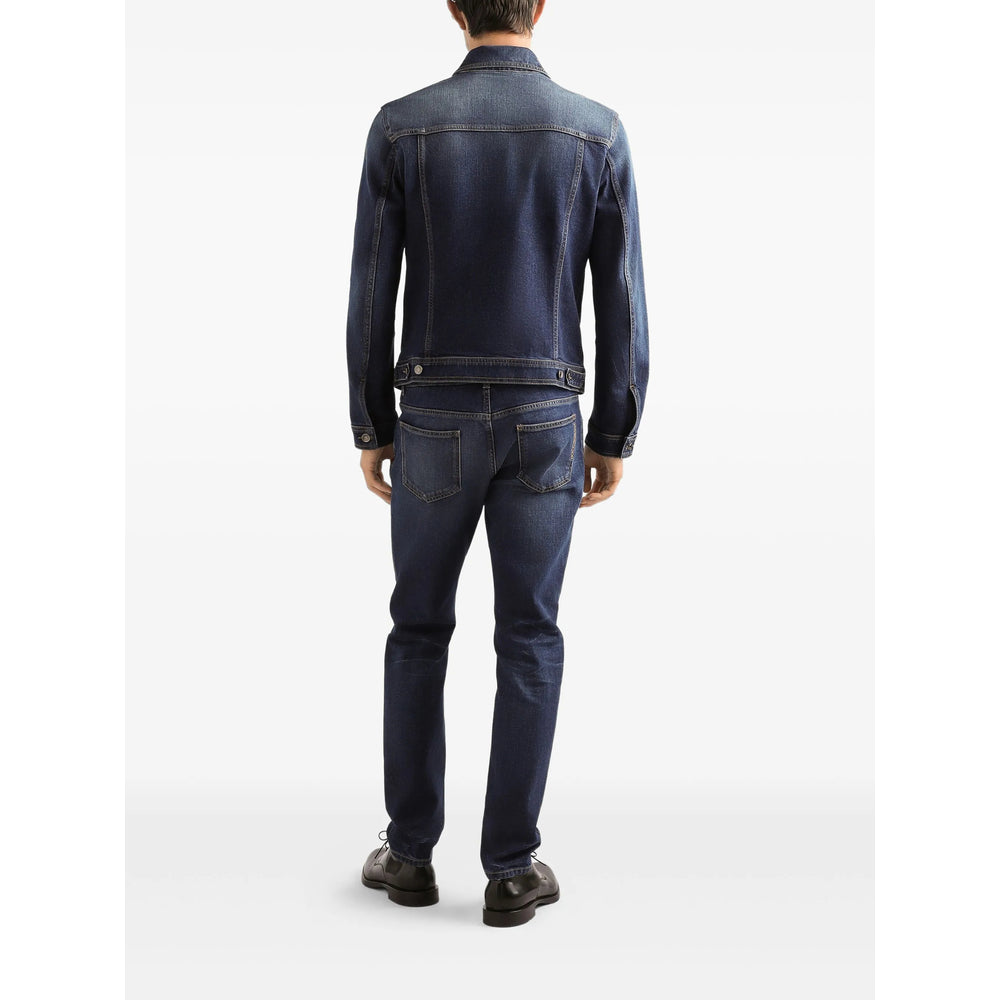 Navy Blue Classic Fit Jeans