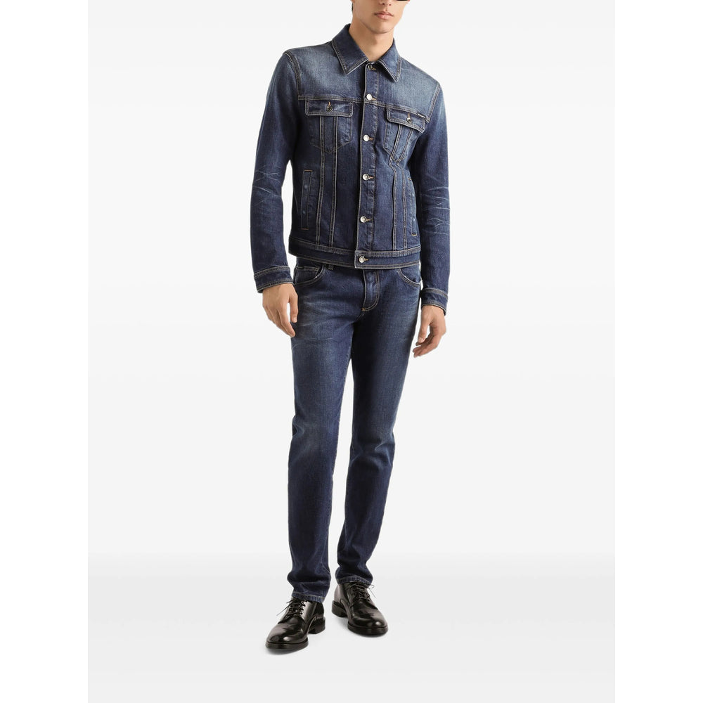 Navy Blue Classic Fit Jeans