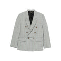 Grey Wool Check Tailcoat