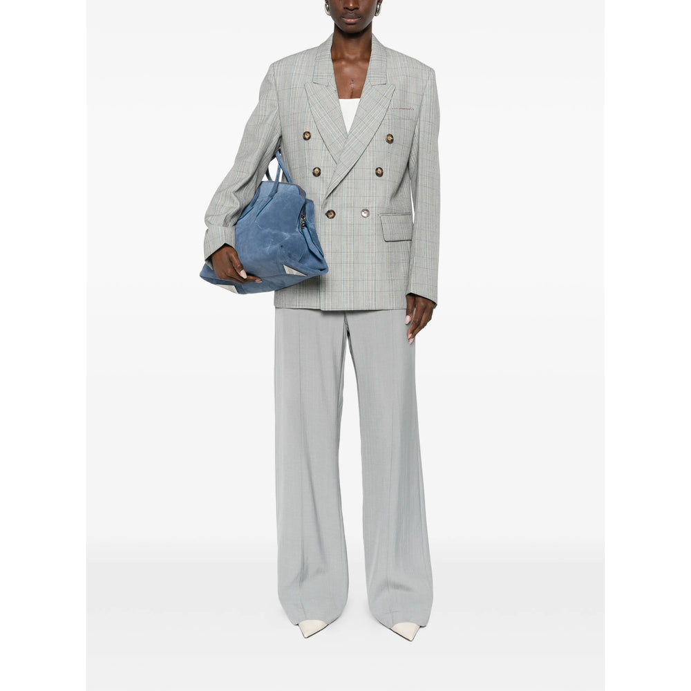 Grey Wool Check Tailcoat