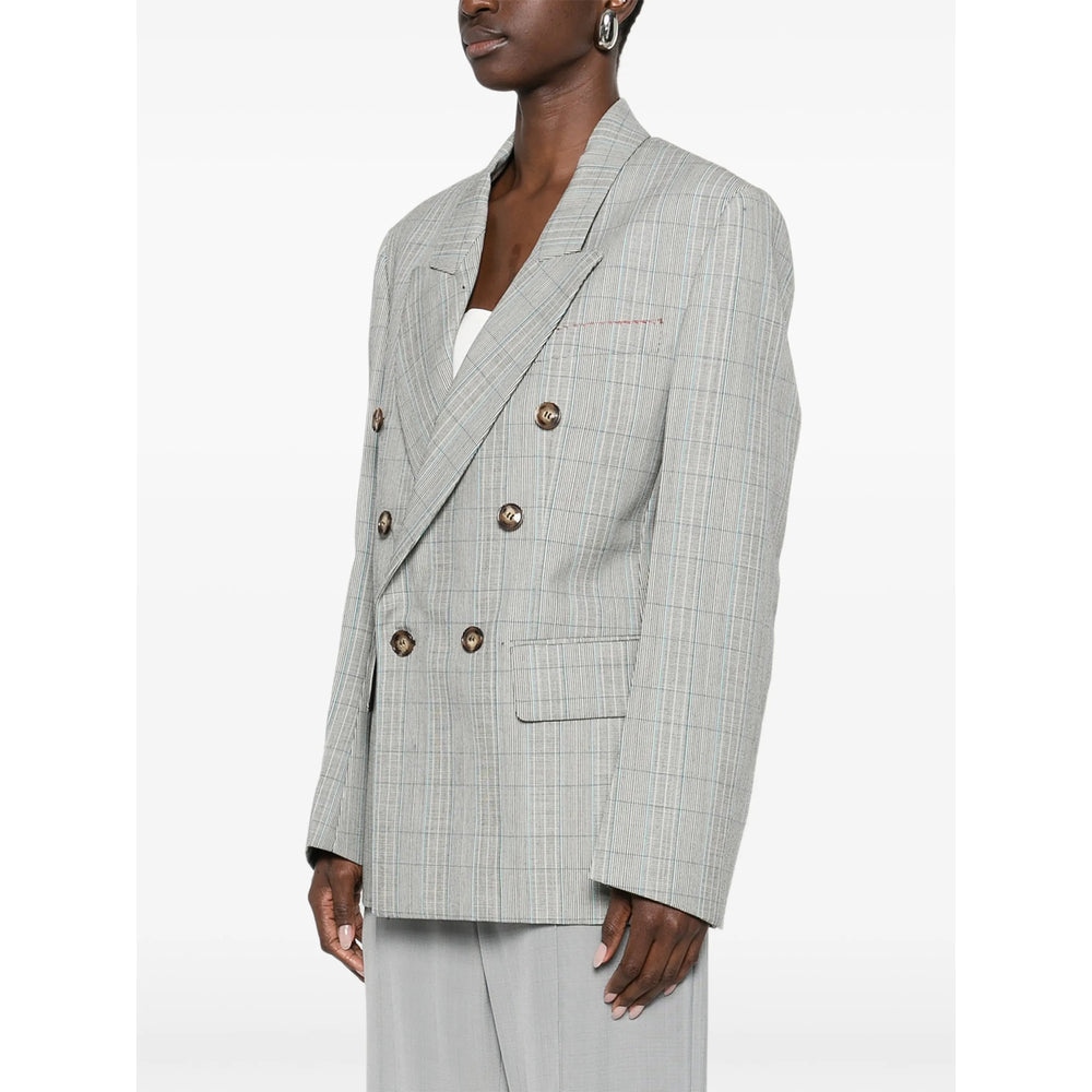 Grey Wool Check Tailcoat