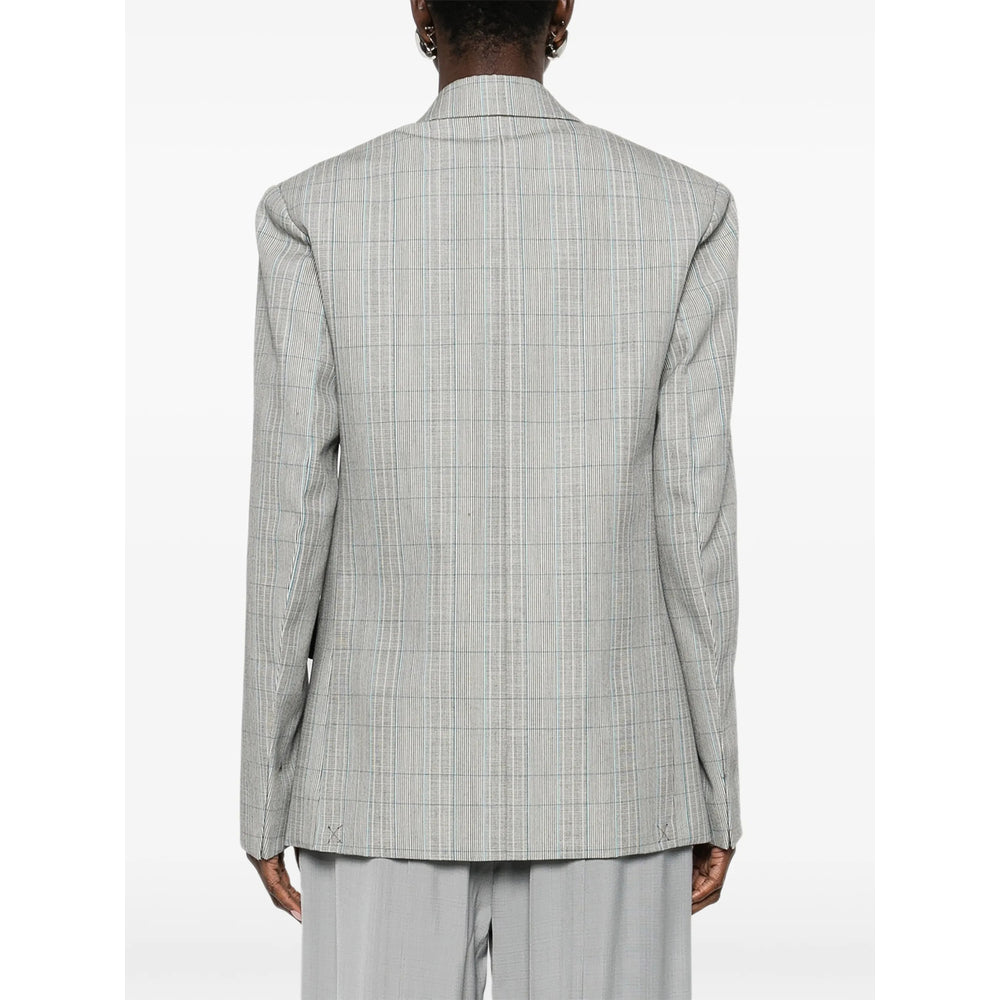 Grey Wool Check Tailcoat
