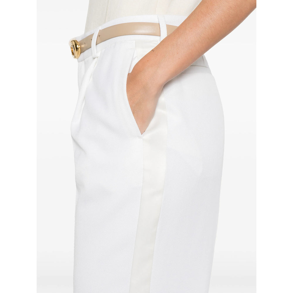 Ivory Panel Straight Jeans