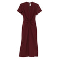 Twisted Sleeve Cinnabar Top