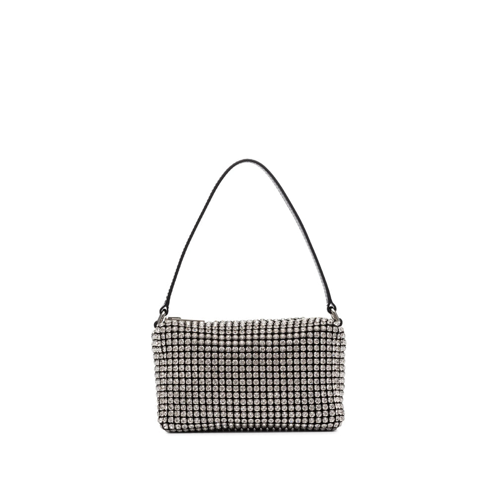 Crystal Accented Top Zip Satchel