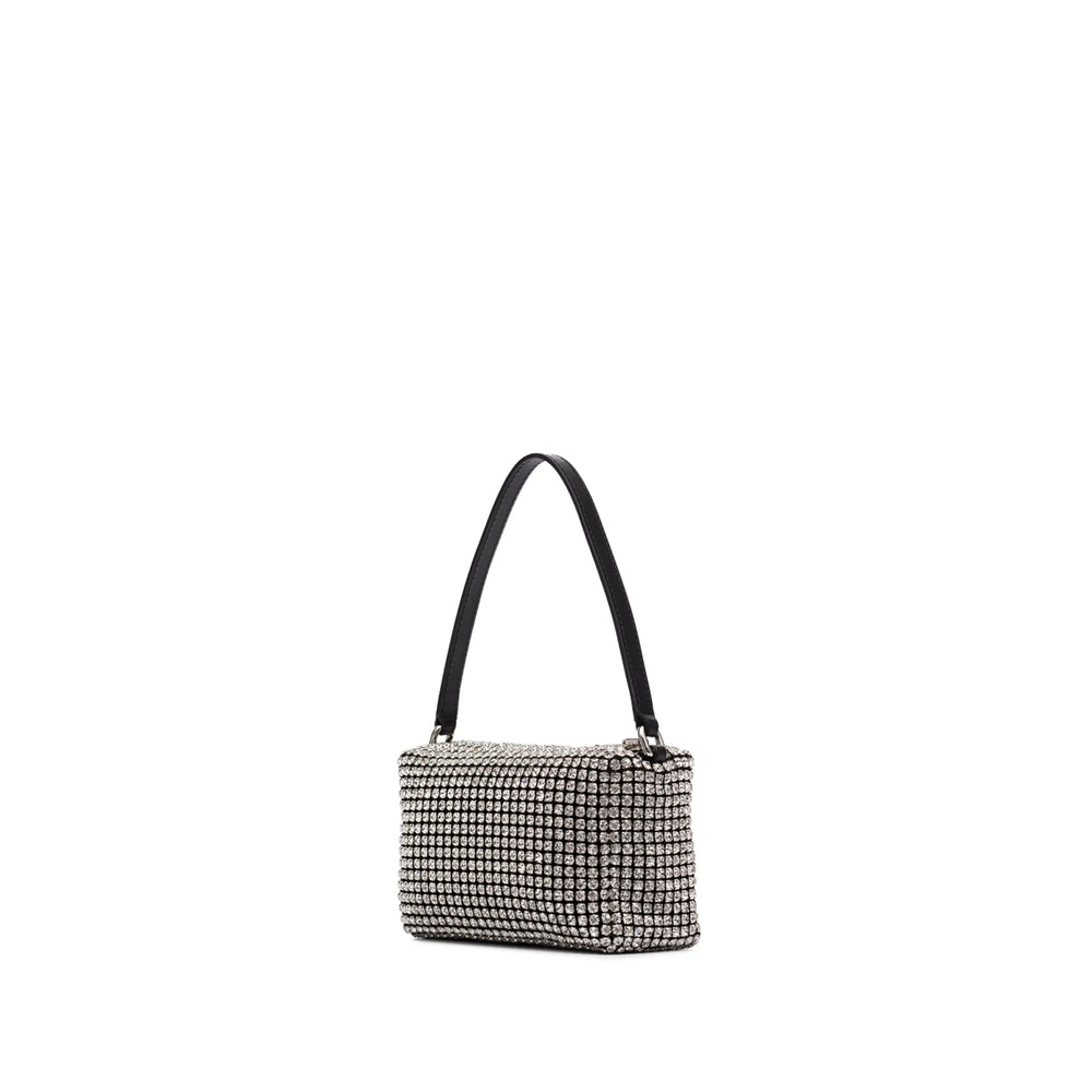 Crystal Accented Top Zip Satchel