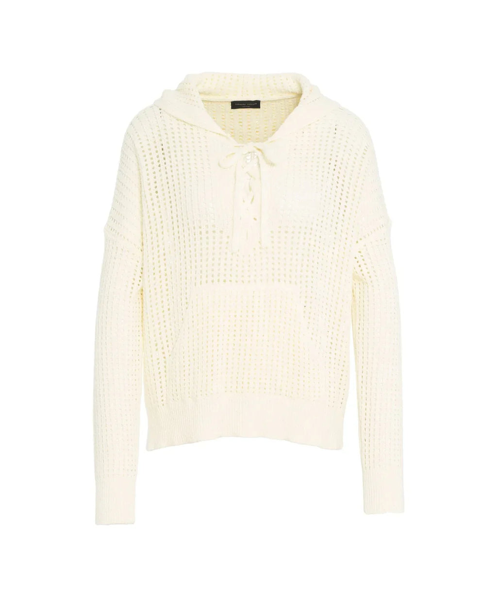 Roberto Collina Crochet Knit Hoodie