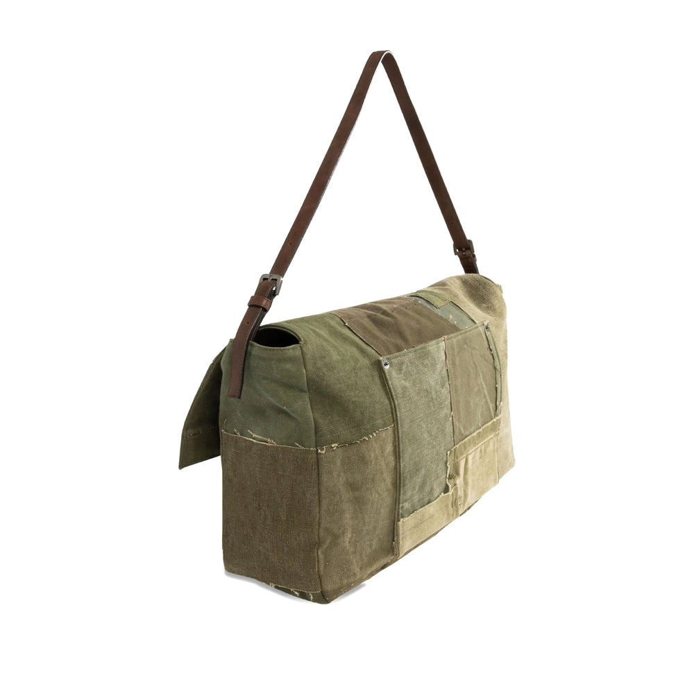 Olive Patchwork Backpack