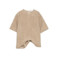 Soft Beige Textured Tee
