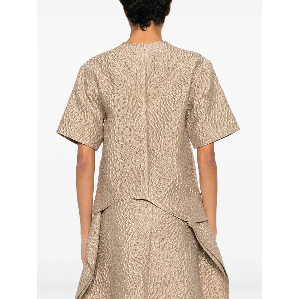 Soft Beige Textured Tee