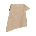 Soft Beige Asymmetrical Silhouette Coat