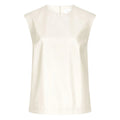 Timeless Beige Leather Crew Sweater
