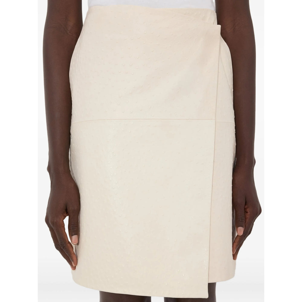 Effortless Asymmetrical Leather Silhouette