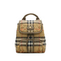 Beige Checker Equestrian Satchel