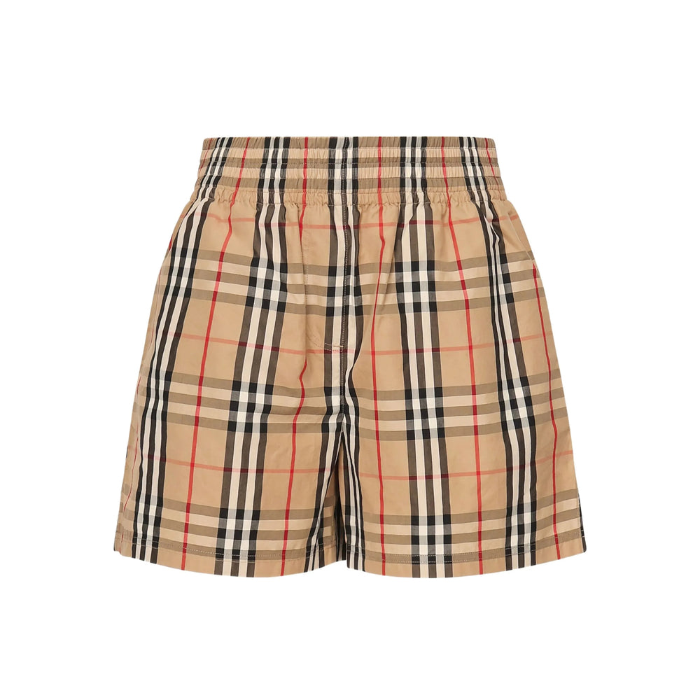 Soft Beige Checked Chinos