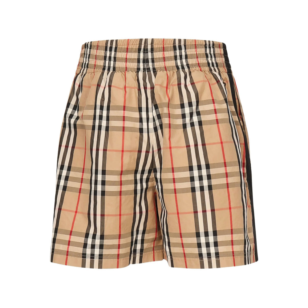 Soft Beige Checked Chinos