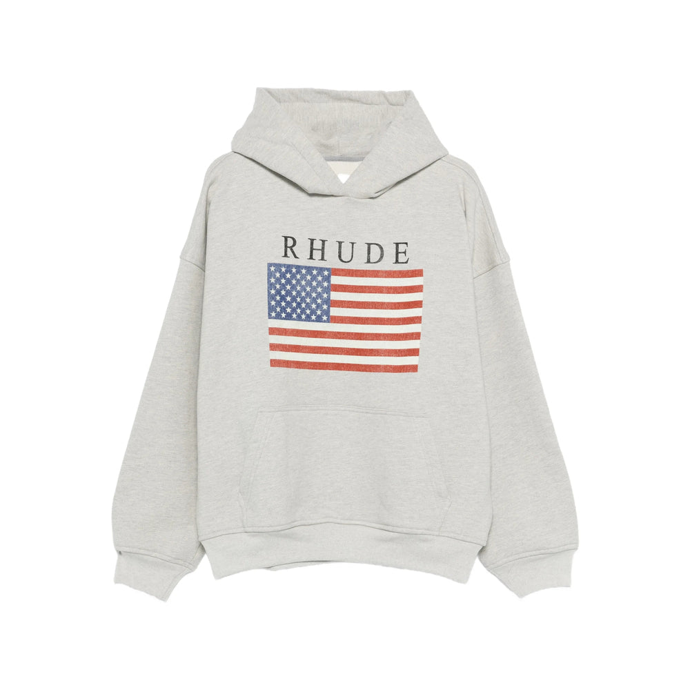 Graphic Print Fleece Hoodie