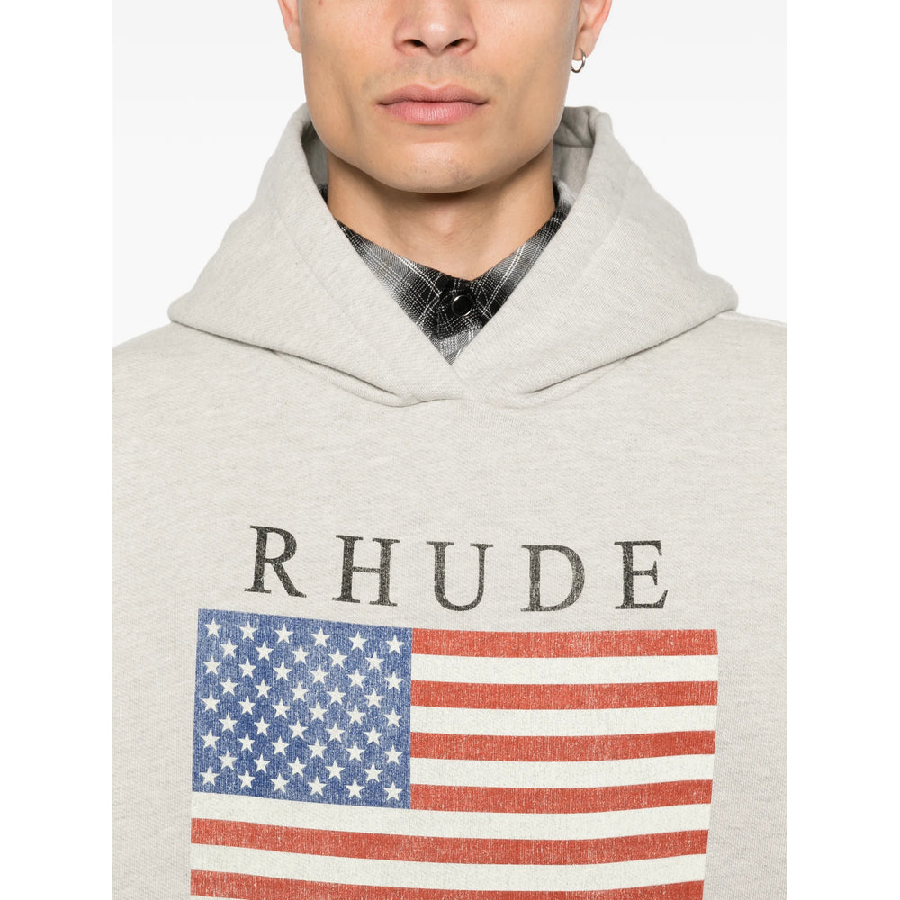 Graphic Print Fleece Hoodie