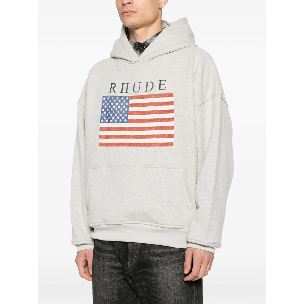 Graphic Print Fleece Hoodie