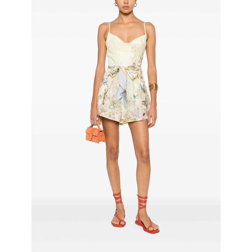 Soft Yellow Floral Sundress