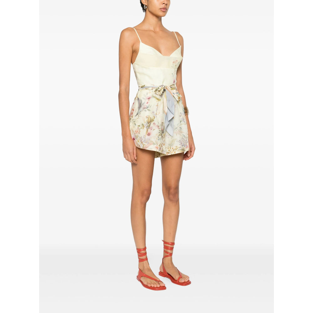 Soft Yellow Floral Sundress